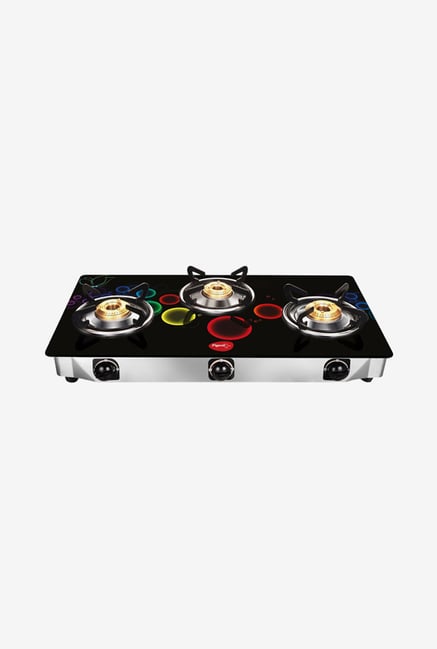 Buy Pigeon Apollo 3 Burner Gas Cooktop Black Online At Best