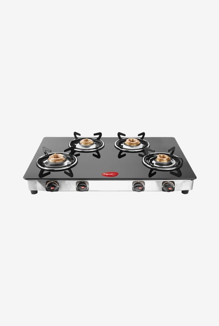 Buy Pigeon Square Zz 4 Burner Gas Cooktop Black Online At Best