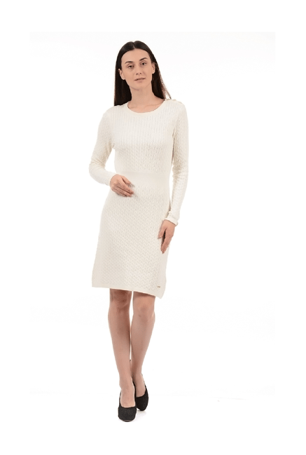 Buy Nautica Off White Knee Length Dress for Women Online Tata CLiQ