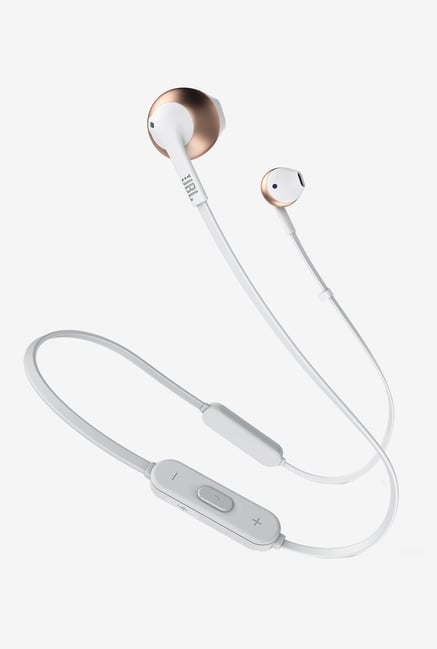 Jbl Tune 205Bt Bluetooth Earphones With Mic Rose Goldwhite