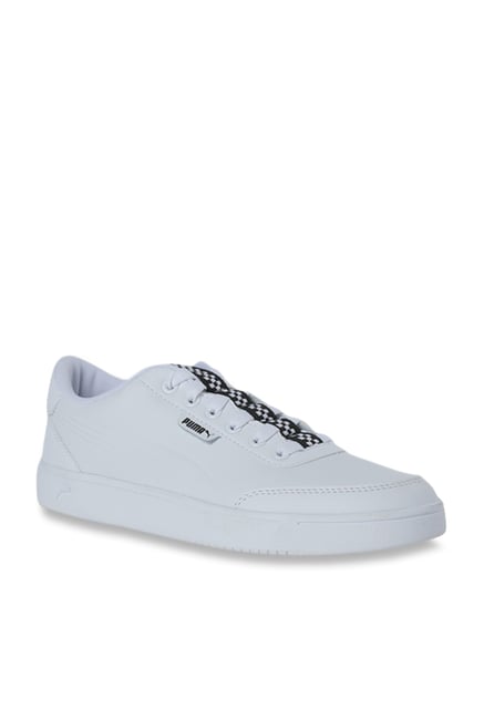 puma court breaker white sneakers
