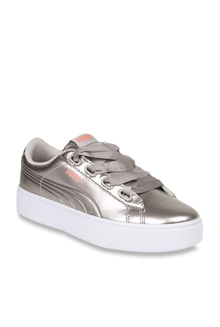 puma silver sneakers