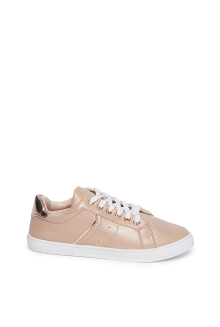 blush leather sneakers