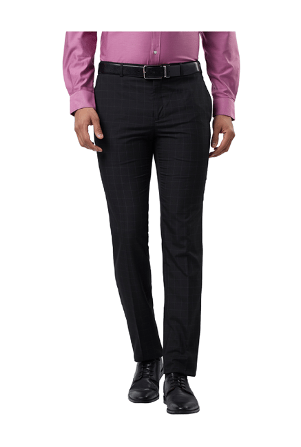 Buy Raymond Light Blue Regular Fit Trousers for Mens Online @ Tata CLiQ