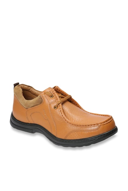 red chief camel leather casual shoes