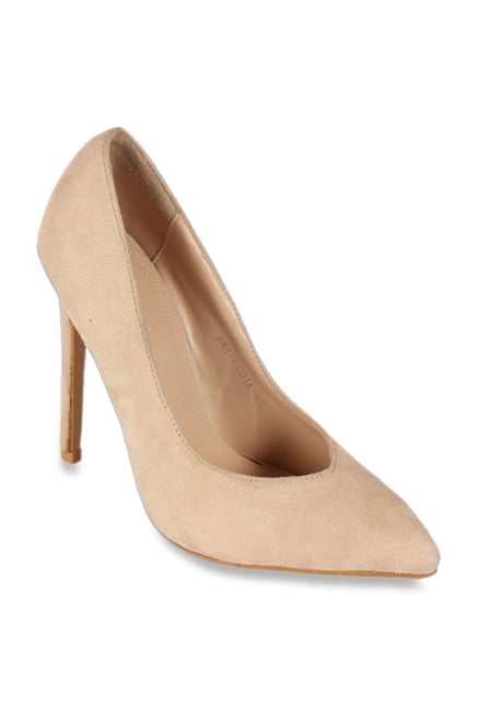 Notion London Beige Stiletto Pumps