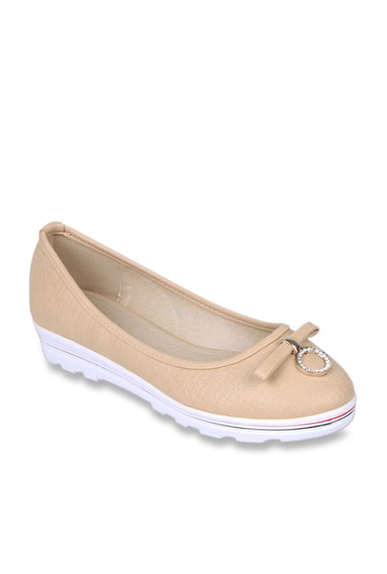 Notion London Beige Flat Ballets