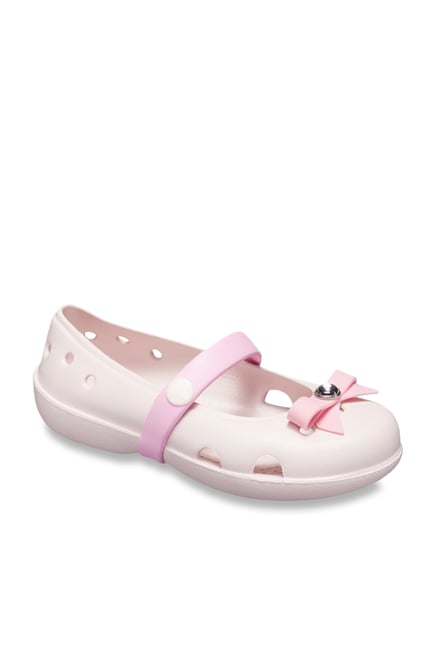 blush pink crocs