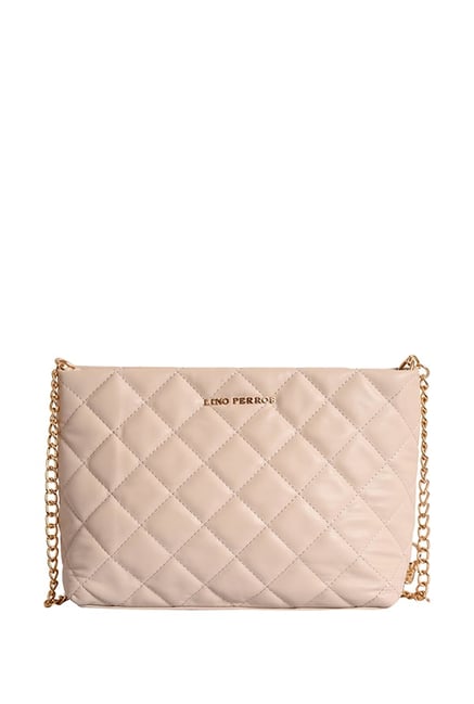 Buy Lino Perros Beige Textured Quilted Sling Bag For Women At Best Price @  Tata CLiQ