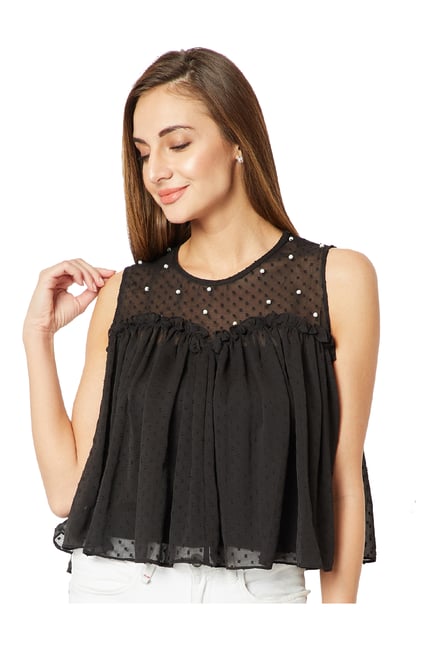 Miss Chase Black Embellished Top-picture-25