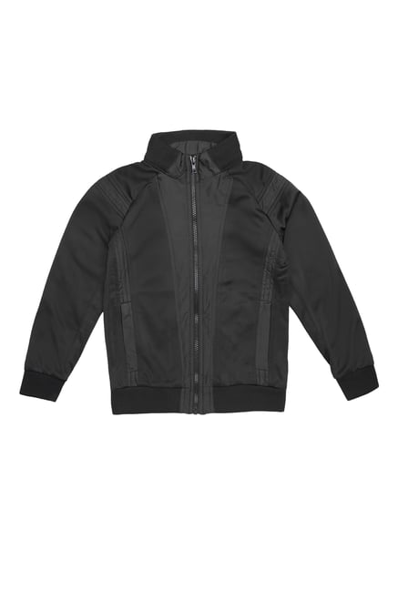 Flying Machine Kids Black Solid Jacket