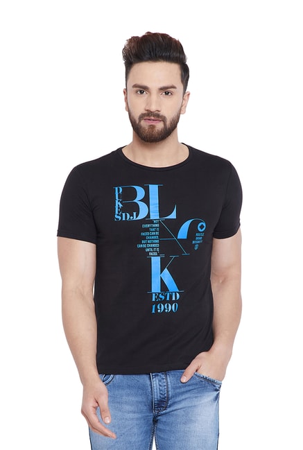 Buy Duke Black & Grey Regular Fit T-Shirt (Pack of 3) Online at Best ...