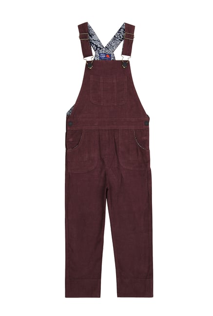 maroon dungaree