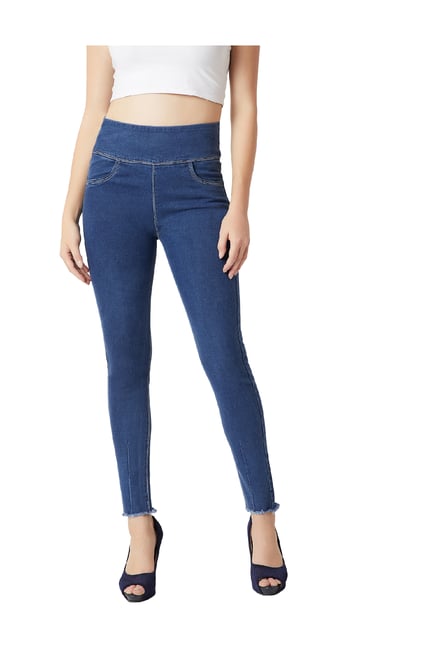 Miss Chase Blue High Rise Jeggings