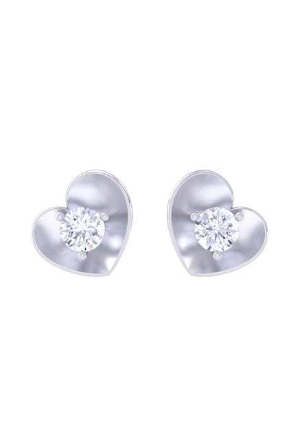 ADMIRE. Large Heart Hoop Earrings - Silver – REGALROSE
