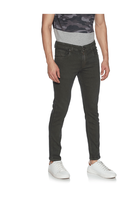 olive stretch jeans