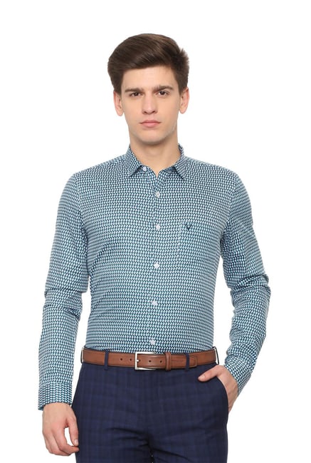 Buy Allen Solly Navy Full Sleeves Printed Shirt for Men Online @ Tata CLiQ