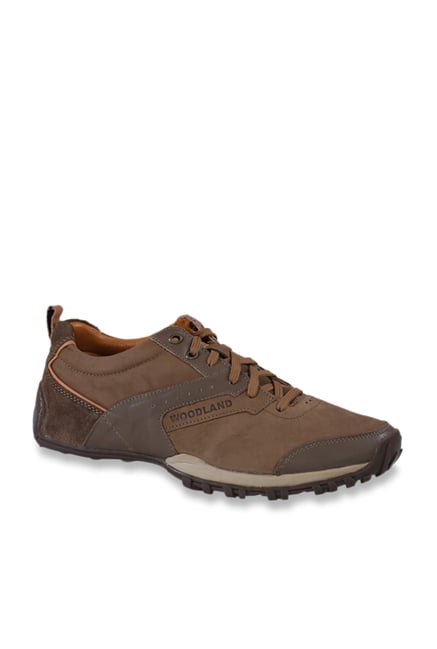 Woodland Men's Tobacco Brown Casual Sneakers