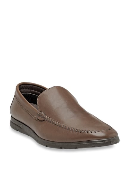 Franco Leone Men's Tan Casual Loafers