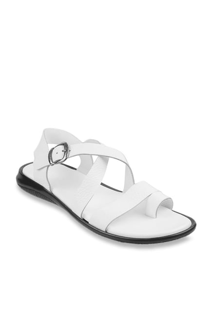 white toe ring sandals