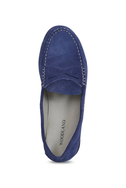 woodland blue loafers