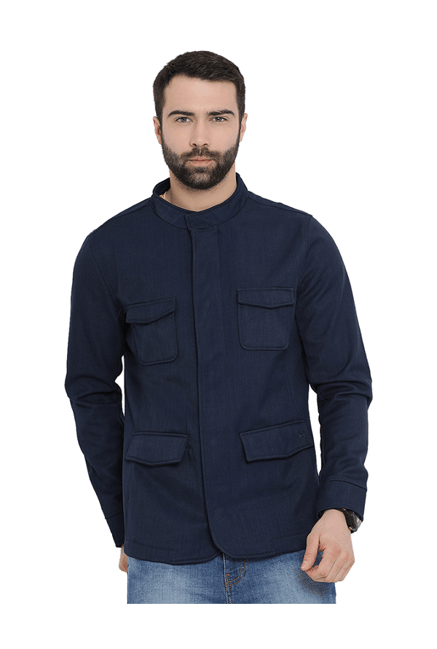 Buy United Colors of Benetton Blue Jacket for Men Online Tata CLiQ