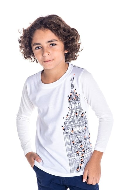 Cherry Crumble By Nitt Hyman Kids White Printed T-Shirt-picture-42