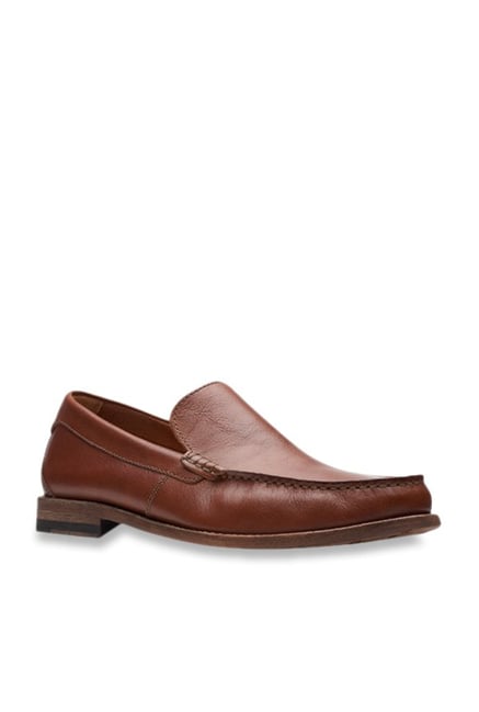 clarks brown loafers