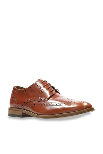 Clarks James Wing Tan Brogue Shoes from 