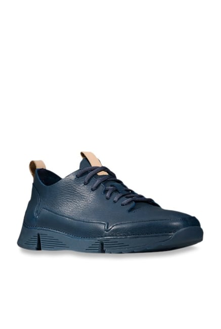clarks navy blue sneakers