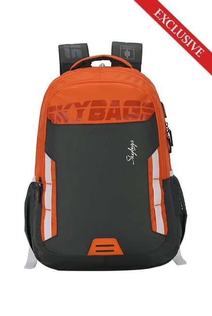 skybags orange backpacks