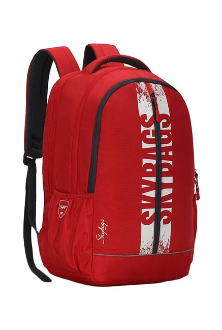 Buy Skybags Herios Red & White Solid Nylon Laptop Backpack Online At ...