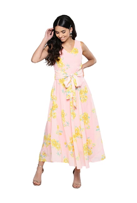 Harpa Rose Floral Print Maxi Dress Price in India