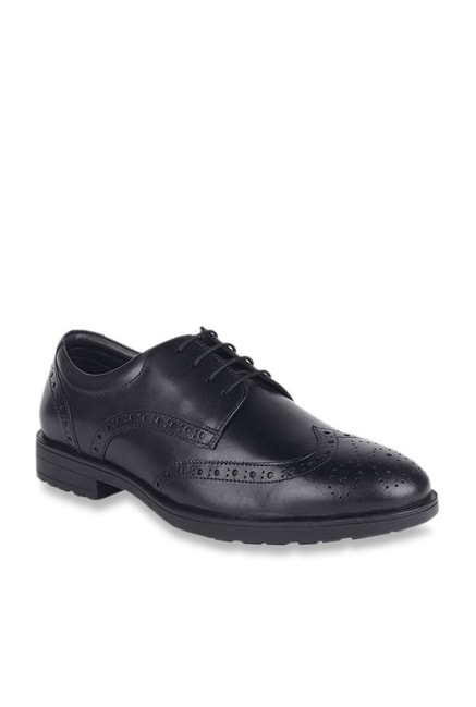 allen solly black formal shoes