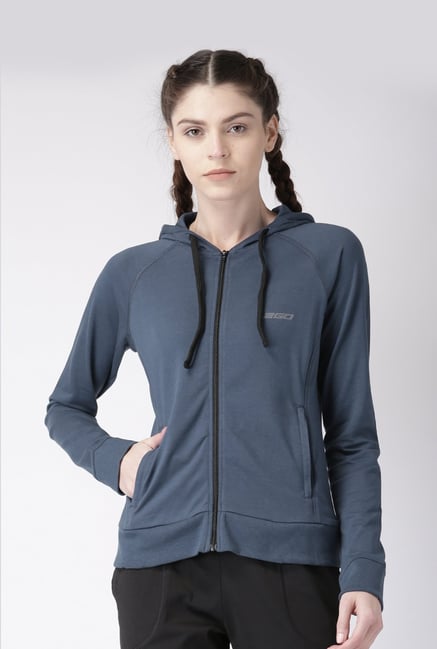 Buy 2GO Navy Slim Fit Hooded Jacket for Women Online Tata CLiQ