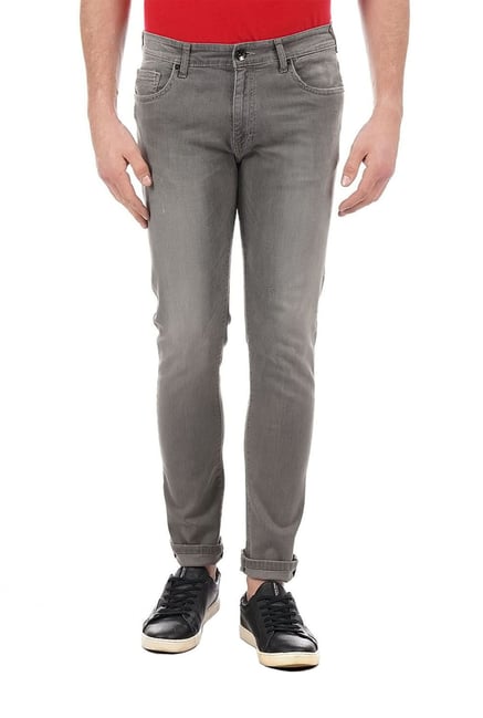 Pepe Jeans Grey Lightly Washed Slim Fit Jeans