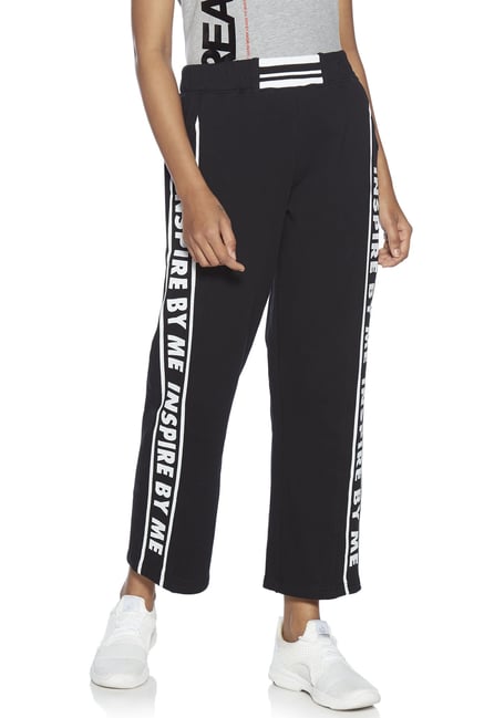 Westside Black Pure Cotton Trackpants 