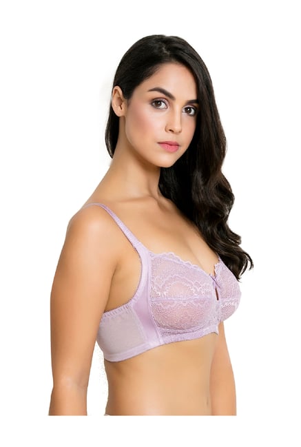 Buy Zivame Purple & White Printed Non Wired Non Padded Minimizer Bra  ZI0100H0QIASRTD - Bra for Women 2347985