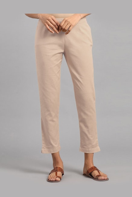 Buy Wardrobe Beige Tapered Trousers from Westside-anthinhphatland.vn