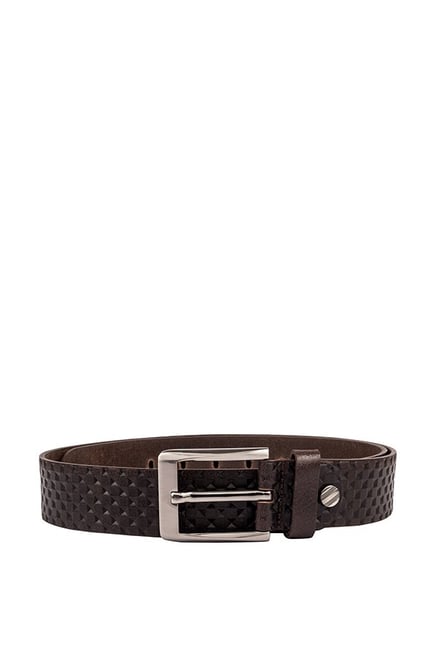 Kara Brown Textured Leather Waist Belt-picture-16