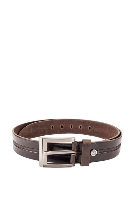 Kara Brown Textured Leather Waist Belt-picture-15