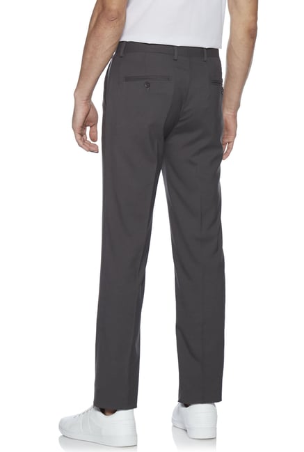 Buy WES by Westside Grey Slim Fit Trousers for Women Online @ Tata CLiQ