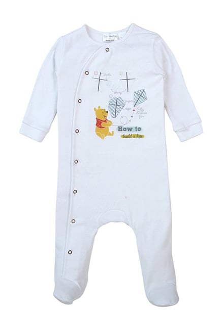 winnie the pooh baby sleepsuit