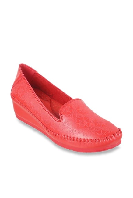 mochi red loafers