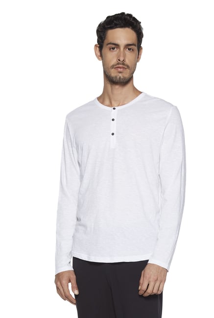 Buy ETA by Westside White Slim Fit Pure Cotton T-Shirt for Men