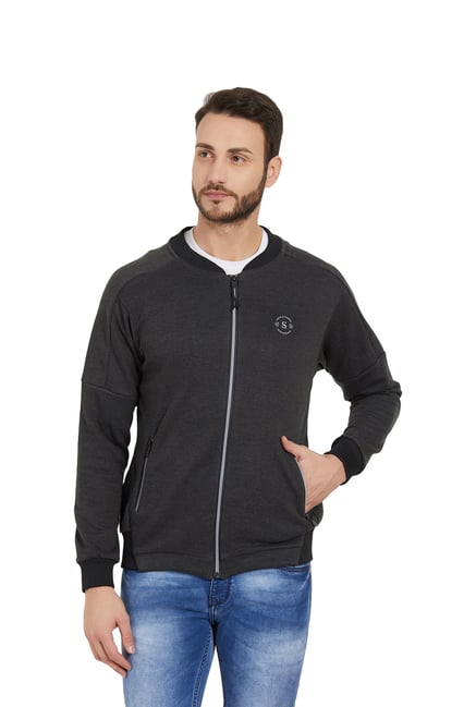 Mandarin collar sweatshirt Clearance