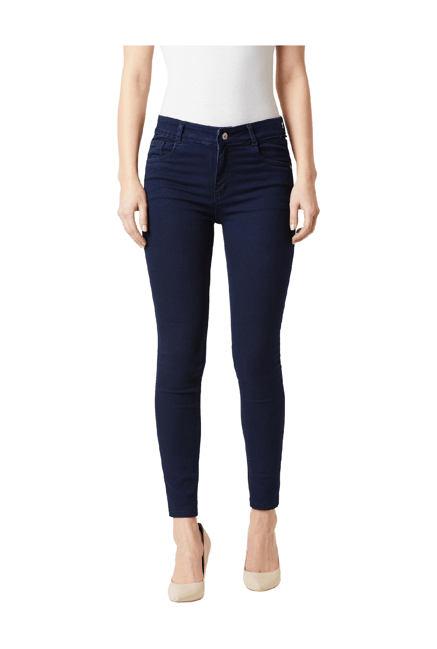 Miss Chase Navy Skinny Fit Jeans