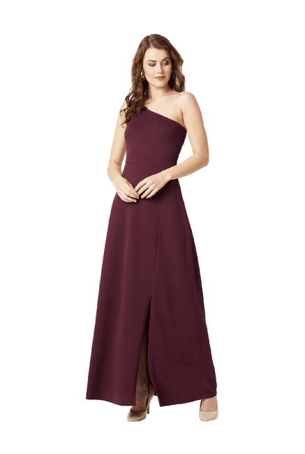 Miss Chase Maroon Maxi Dress Price in India