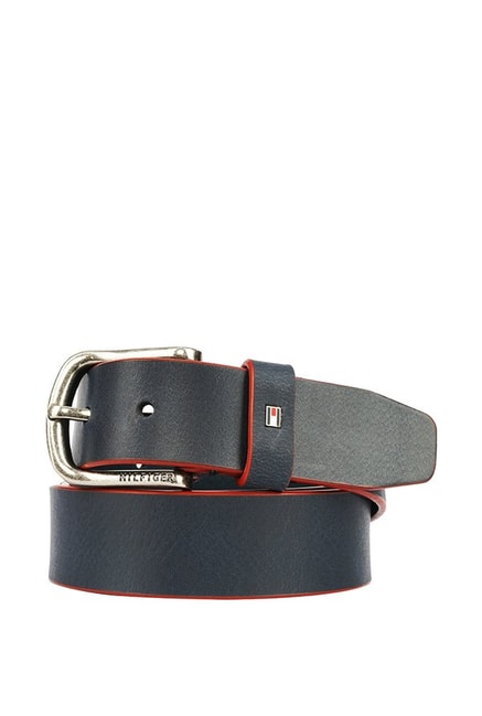 Tommy Hilfiger Navy Casual Leather Belt 