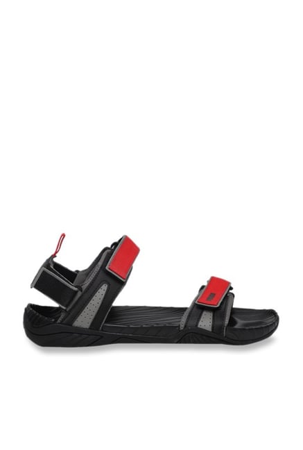 puma red floater sandals